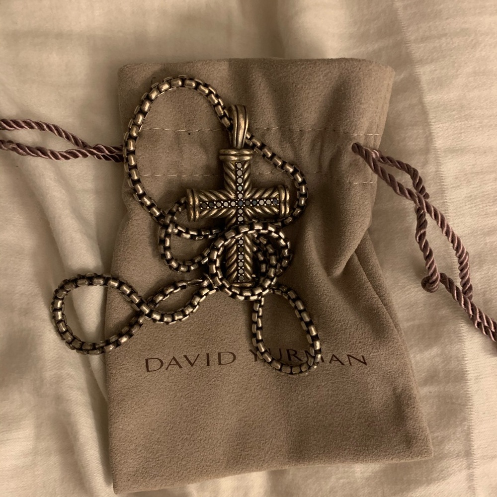 David Yurman Pendant with Black Diamonds
